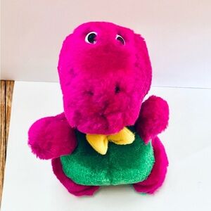 Goffa Vintage Barney Dinosaur Plush 8in Purple